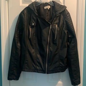 Faux leather jacket
